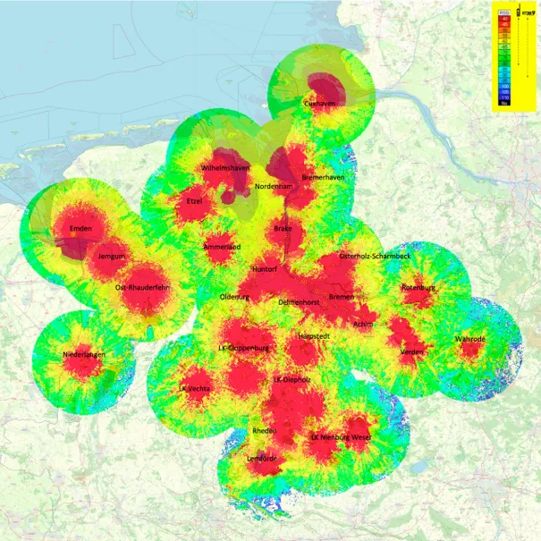 Das TETRA-Nord Netz 2 FV1_TN Funkversorgung _ Bremen Niedersachsen _ März 2026